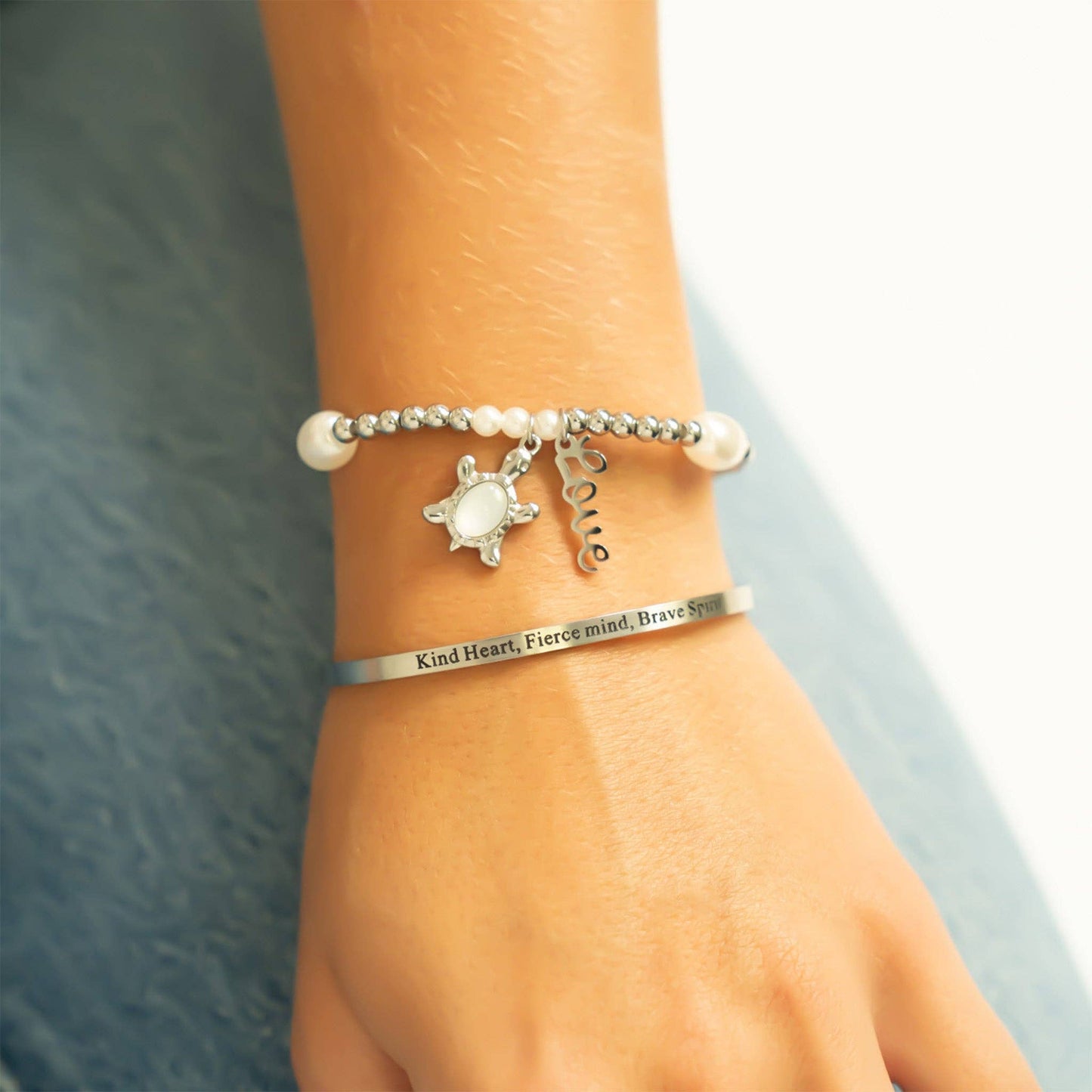 Kind Heart, Fierce Mind, Brave Spirit Cuff Bracelet ✨