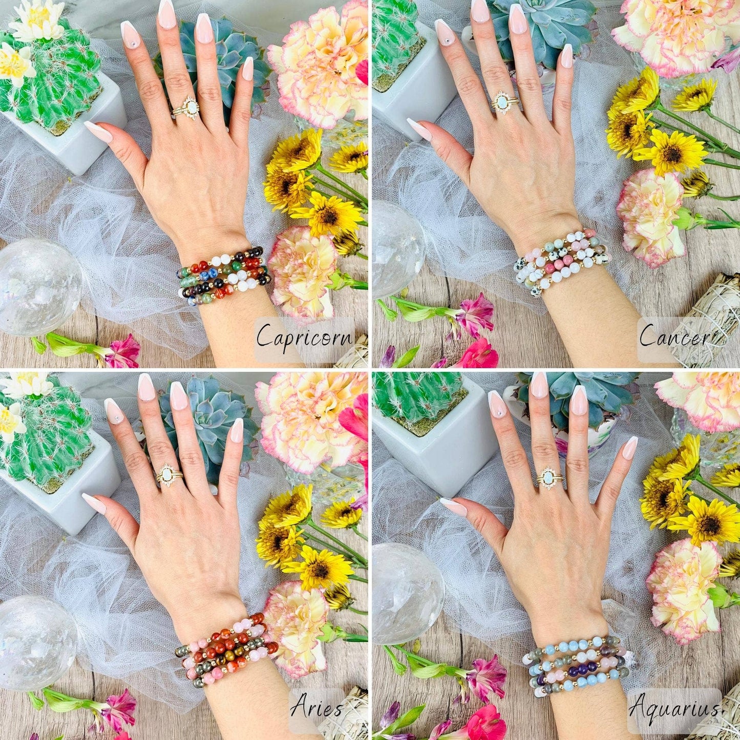 Zodiac Crystal Bracelets