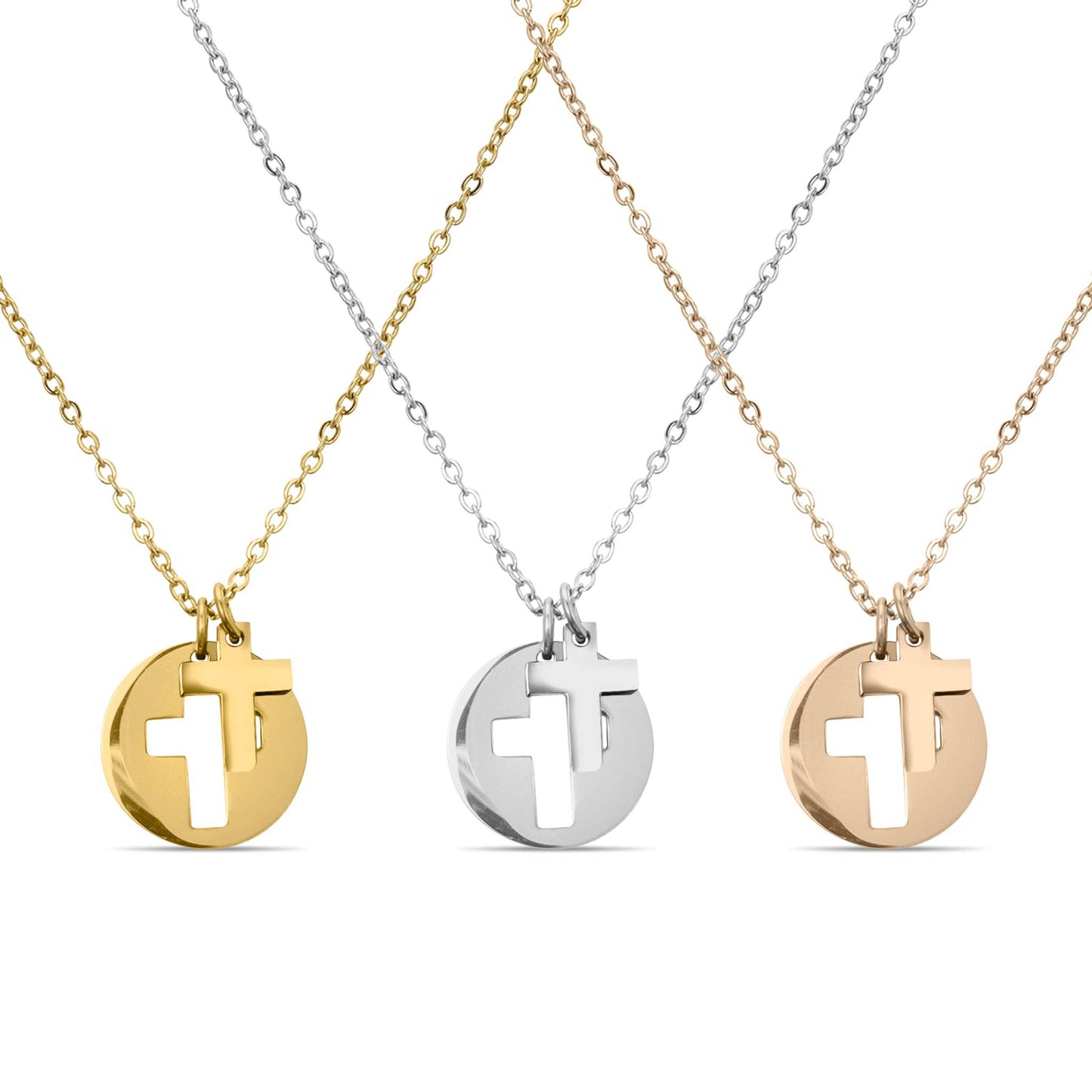 Cross Cutout Necklace ✨