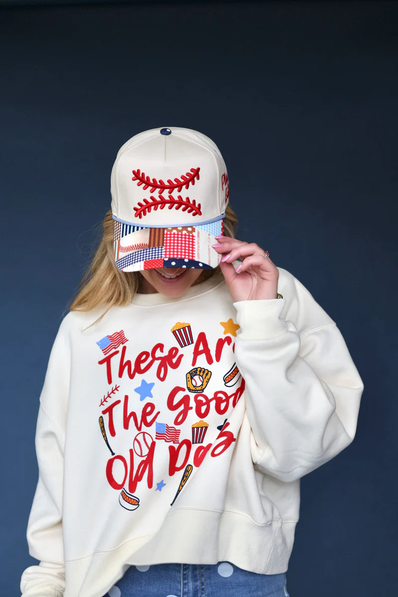 Play Ball Patchwork Hat✨