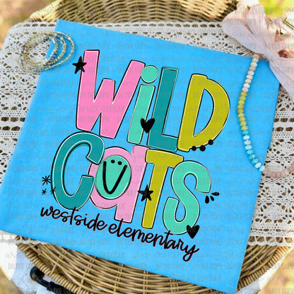Wildcats Westside Elementary Doodle