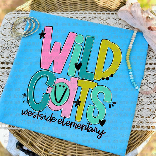 Wildcats Westside Elementary Doodle