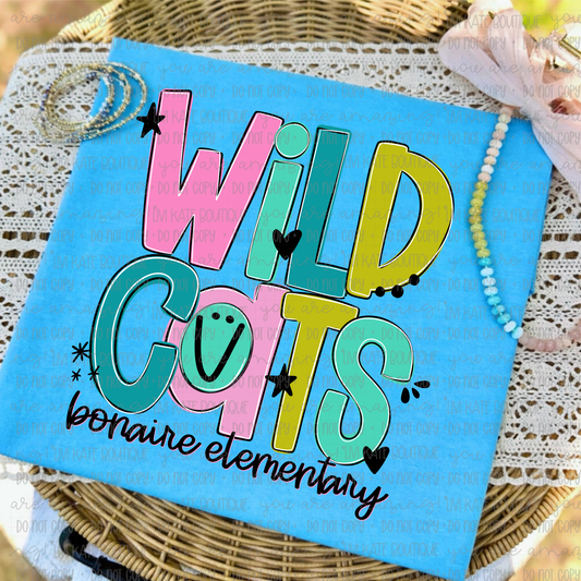 Bonaire Elementary Wildcats Doodle