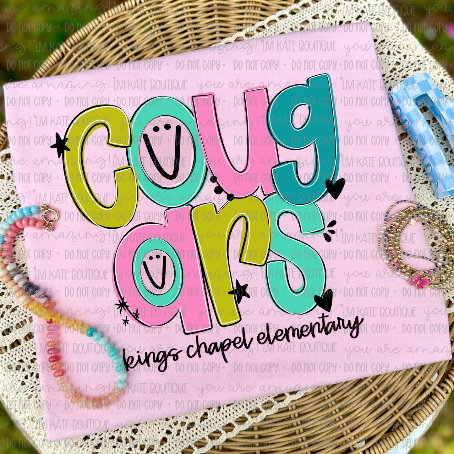 Kings Chapel Elementary Cougars Doodle