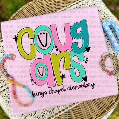 Kings Chapel Elementary Cougars Doodle