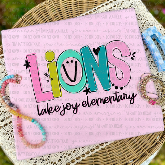 Lake Joy Elementary Lions Doodle