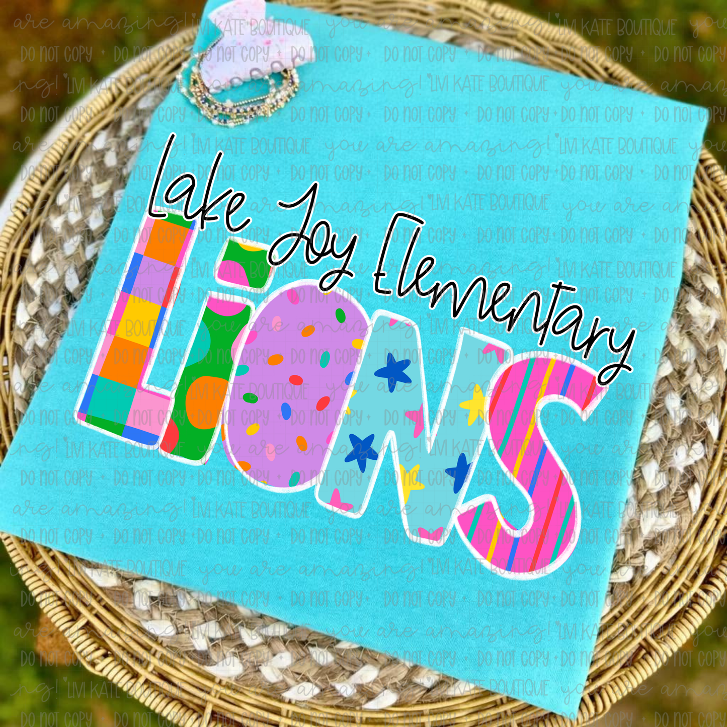 Lake Joy Elementary Lions Colorful
