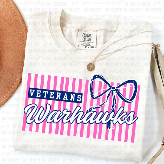 Veterans Warhawks Stripes Coquette