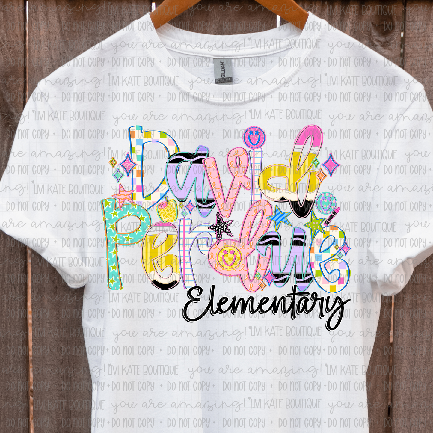 David Perdue Elementary School Font