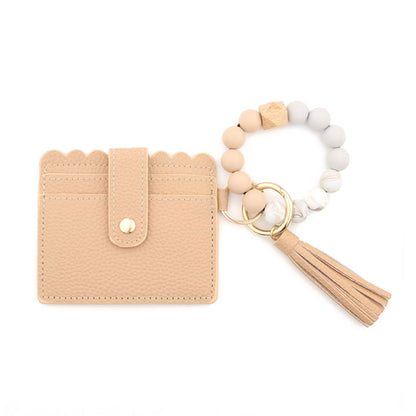 Beaded Wristlet Card Holder