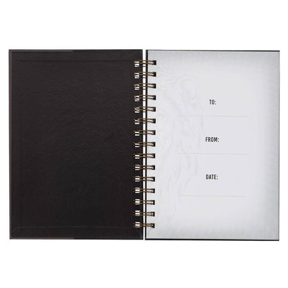 Strong Large Wirebound Journal – Lion Design