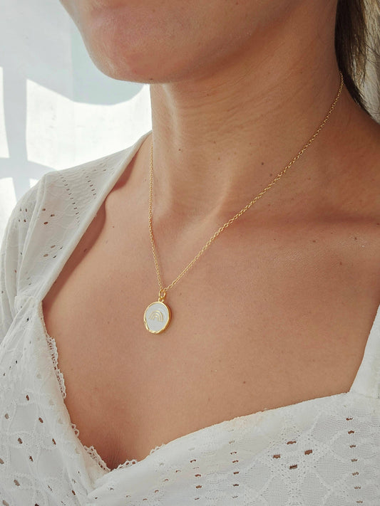 Rainbow Enamel Necklace✨