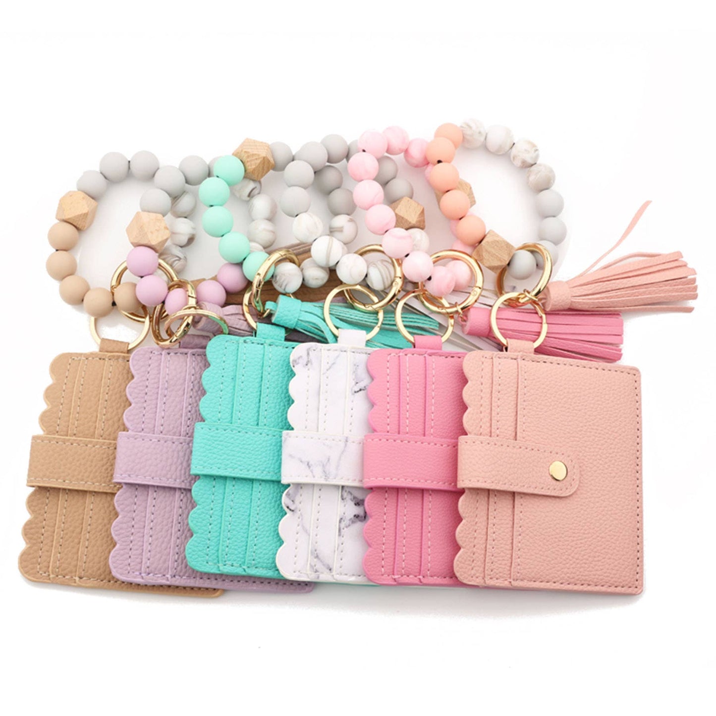 Beaded Wristlet Card Holder