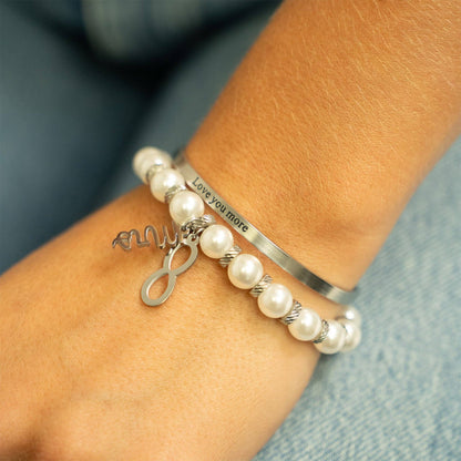 Love You More Cuff Bracelet ✨