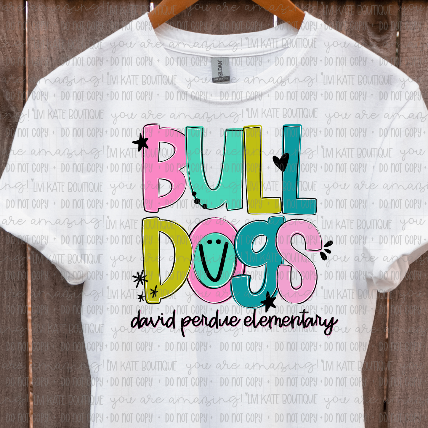 David Perdue Elementary Bulldogs Doodle