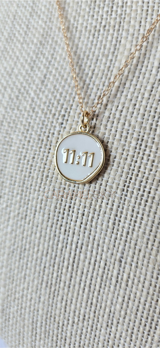 ✨ 11:11 Gold Pendant Necklace
