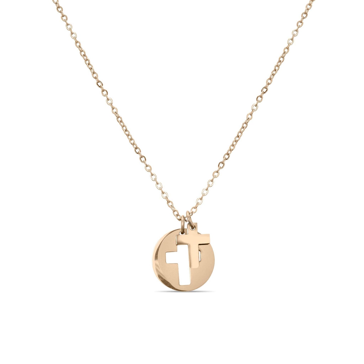 Cross Cutout Necklace ✨