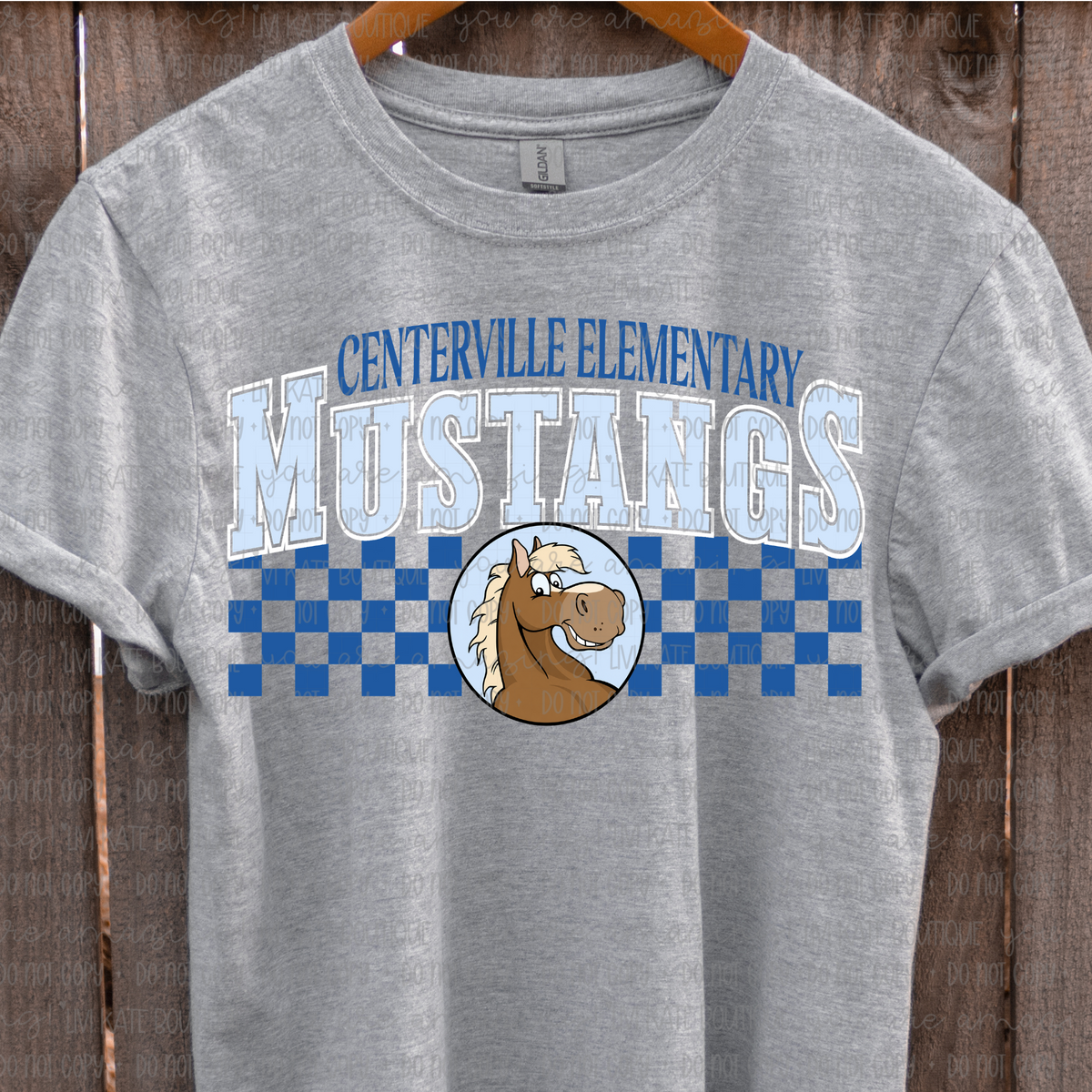 Centerville Elementary Mustangs Checker