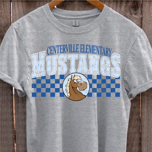 Centerville Elementary Mustangs Checker