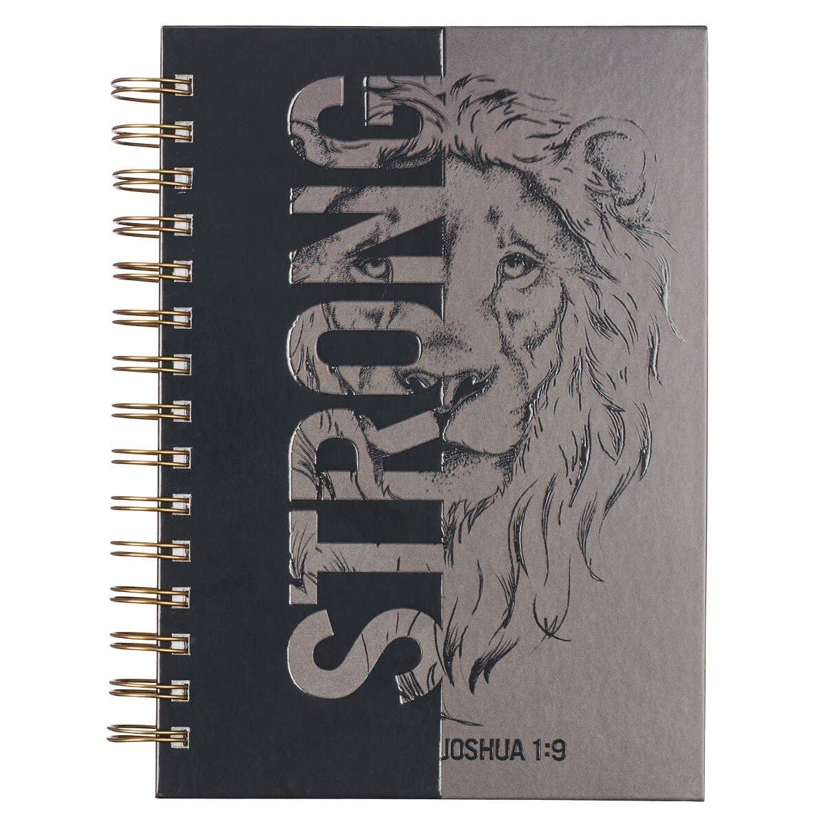 Strong Large Wirebound Journal – Lion Design