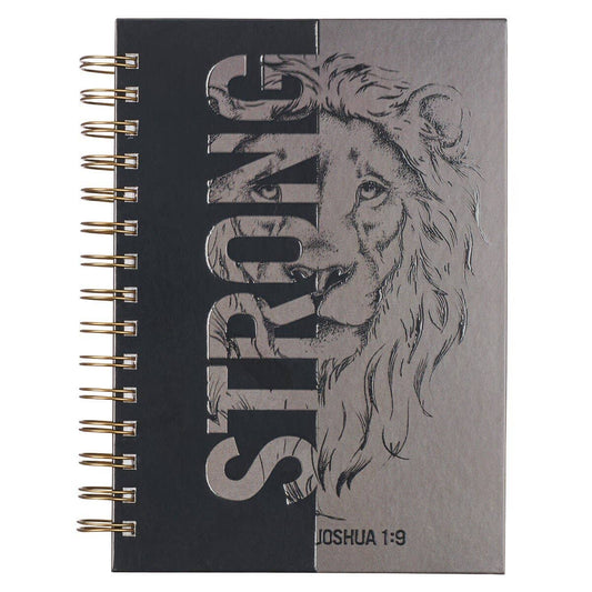 Strong Large Wirebound Journal – Lion Design