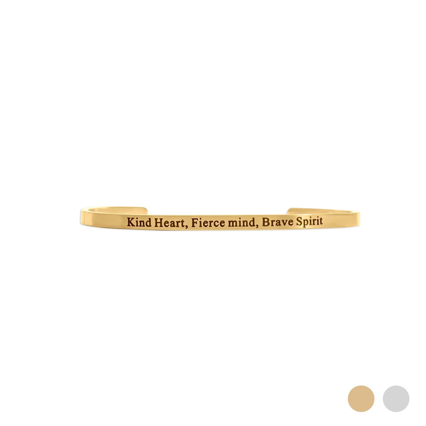 Kind Heart, Fierce Mind, Brave Spirit Cuff Bracelet ✨