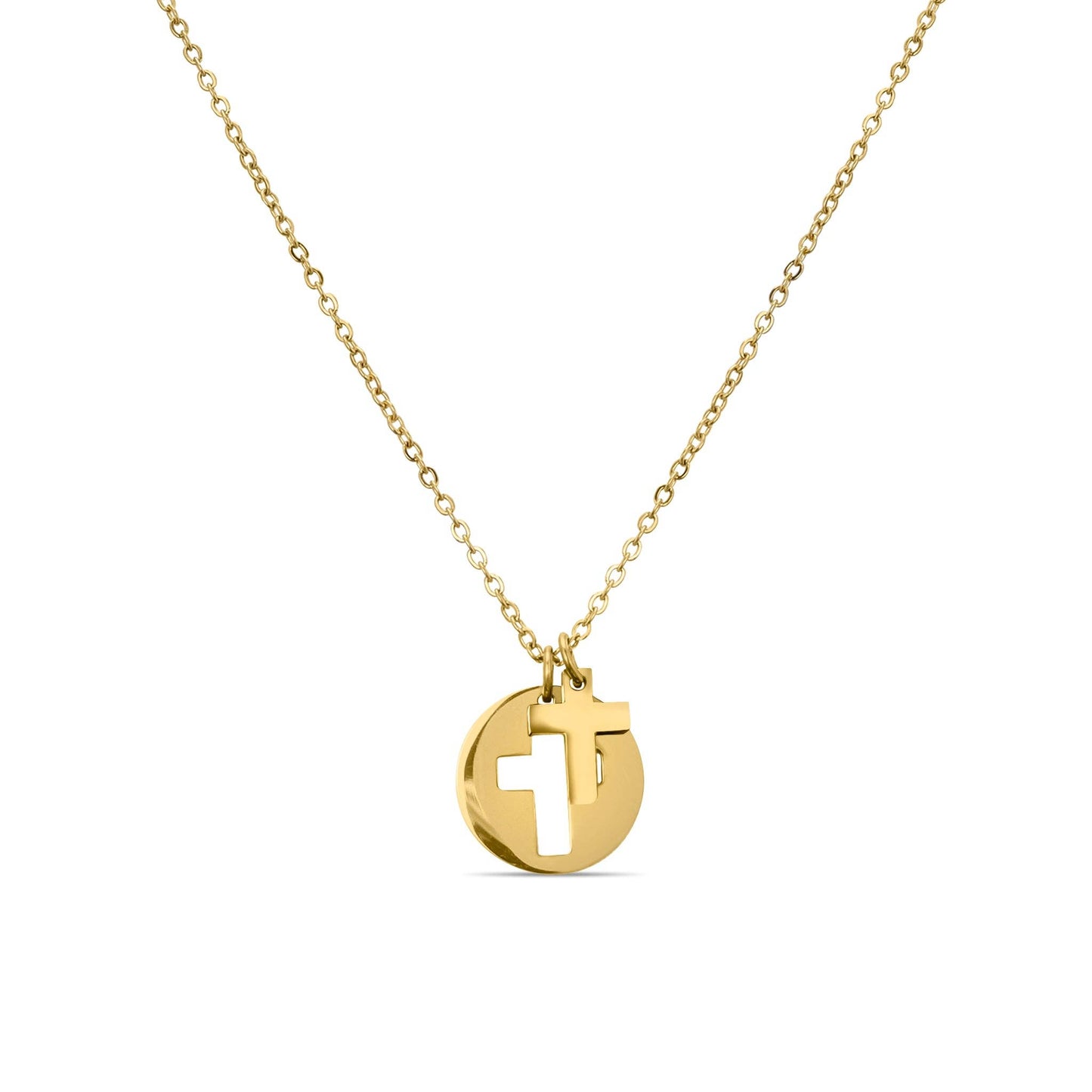 Cross Cutout Necklace ✨