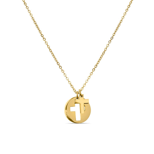 Cross Cutout Necklace ✨