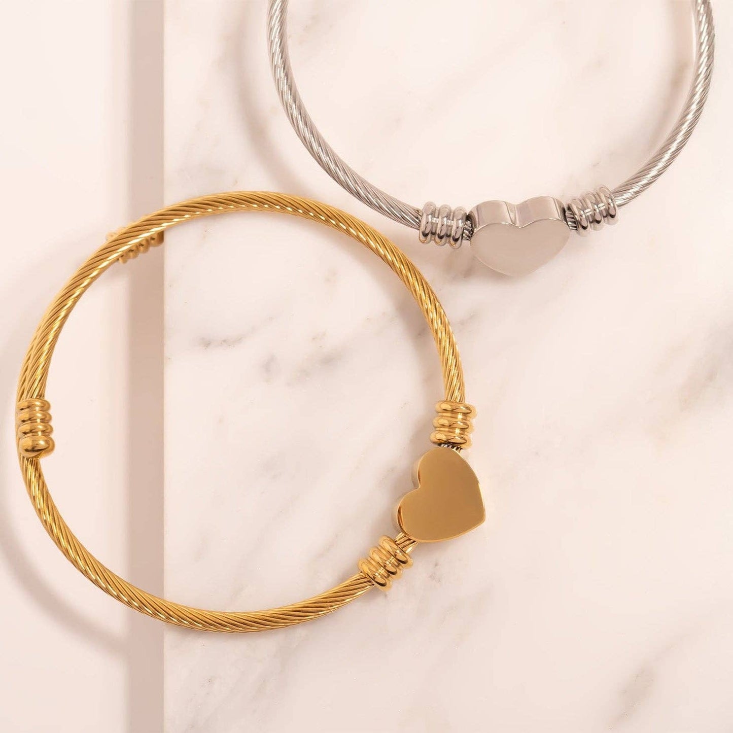 Heart Cuff Bracelet ✨