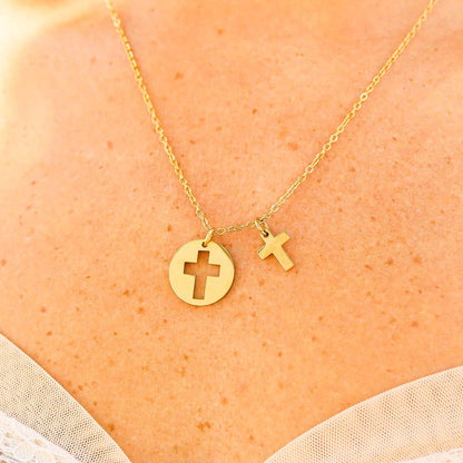 Cross Cutout Necklace ✨