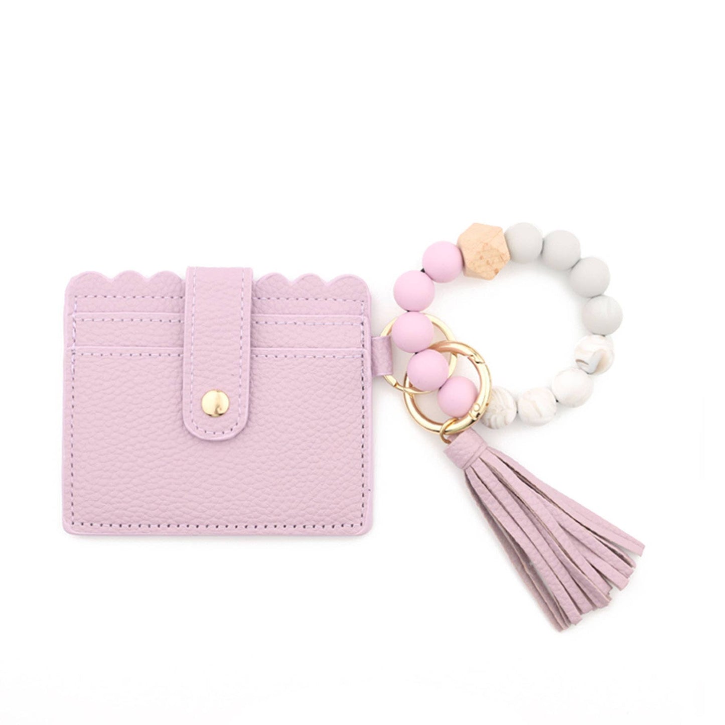 Beaded Wristlet Card Holder