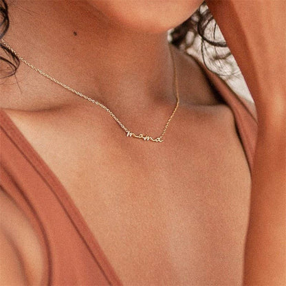 MAMA Script Necklace✨