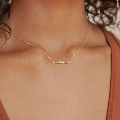 MAMA Script Necklace✨