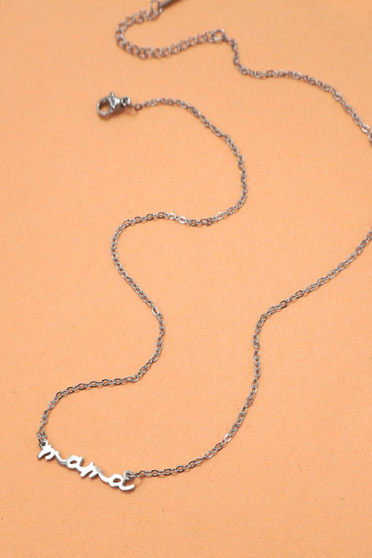 MAMA Script Necklace✨