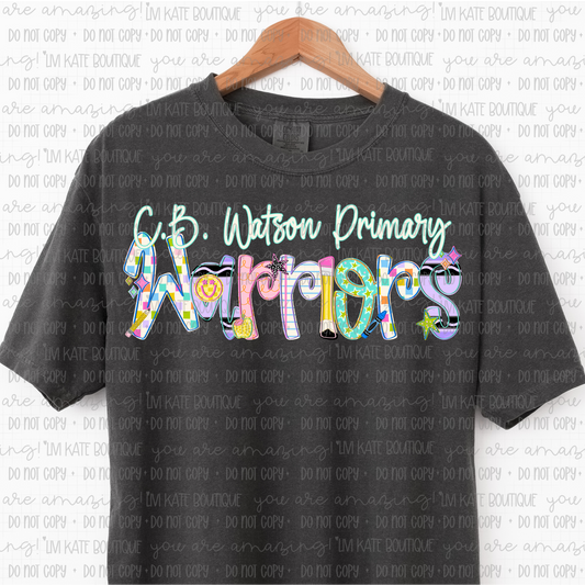 C. B. Watson Primary Warriors School Font