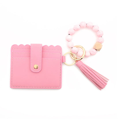 Beaded Wristlet Card Holder