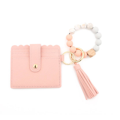 Beaded Wristlet Card Holder