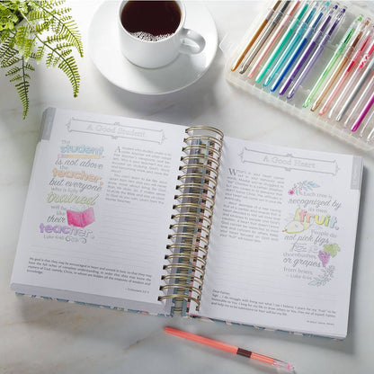 Illustrated Words of Jesus for Women Wirebound Coloring Devotional