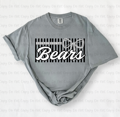Houston County Bears Coquette Stripes