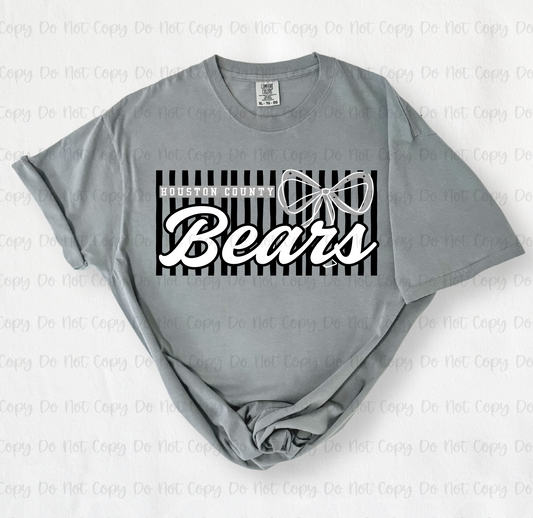 Houston County Bears Coquette Stripes