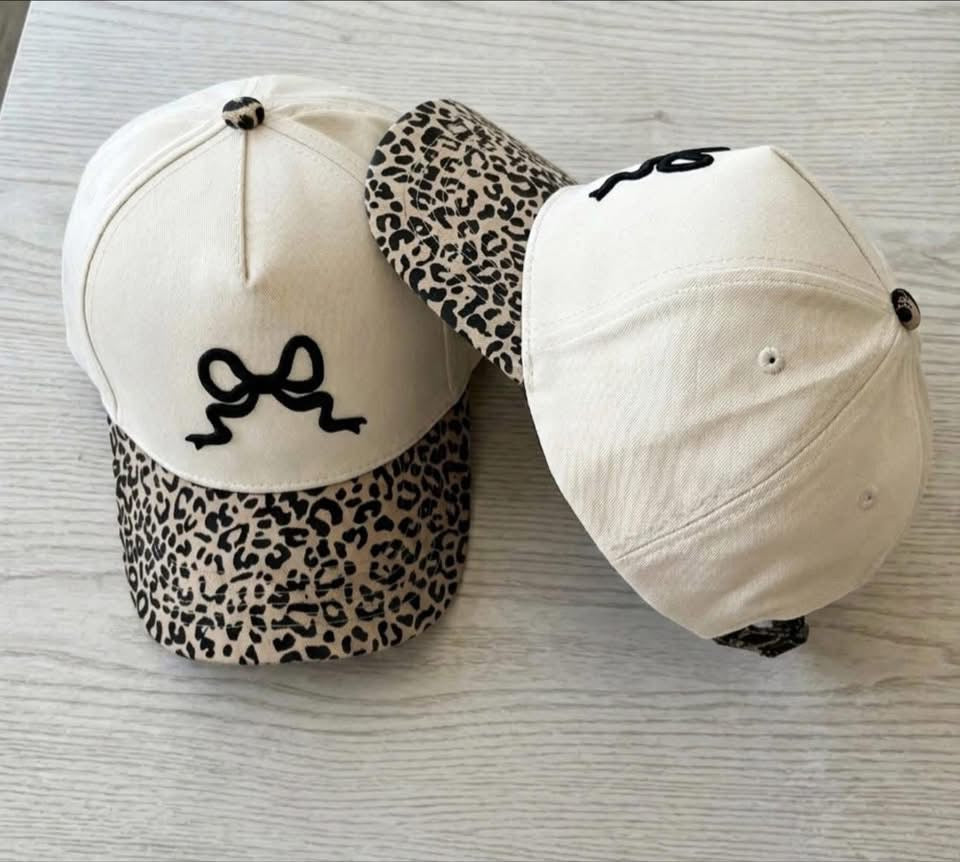 Leopard Bow Hat