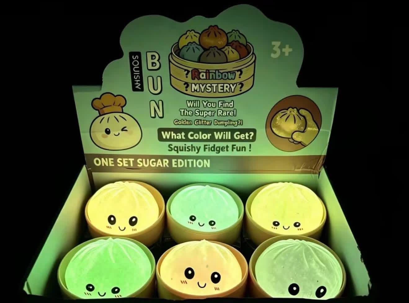 Glow in the Dark Glitter Dumpling