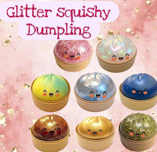 Mystery Glitter Dumpling Squishy