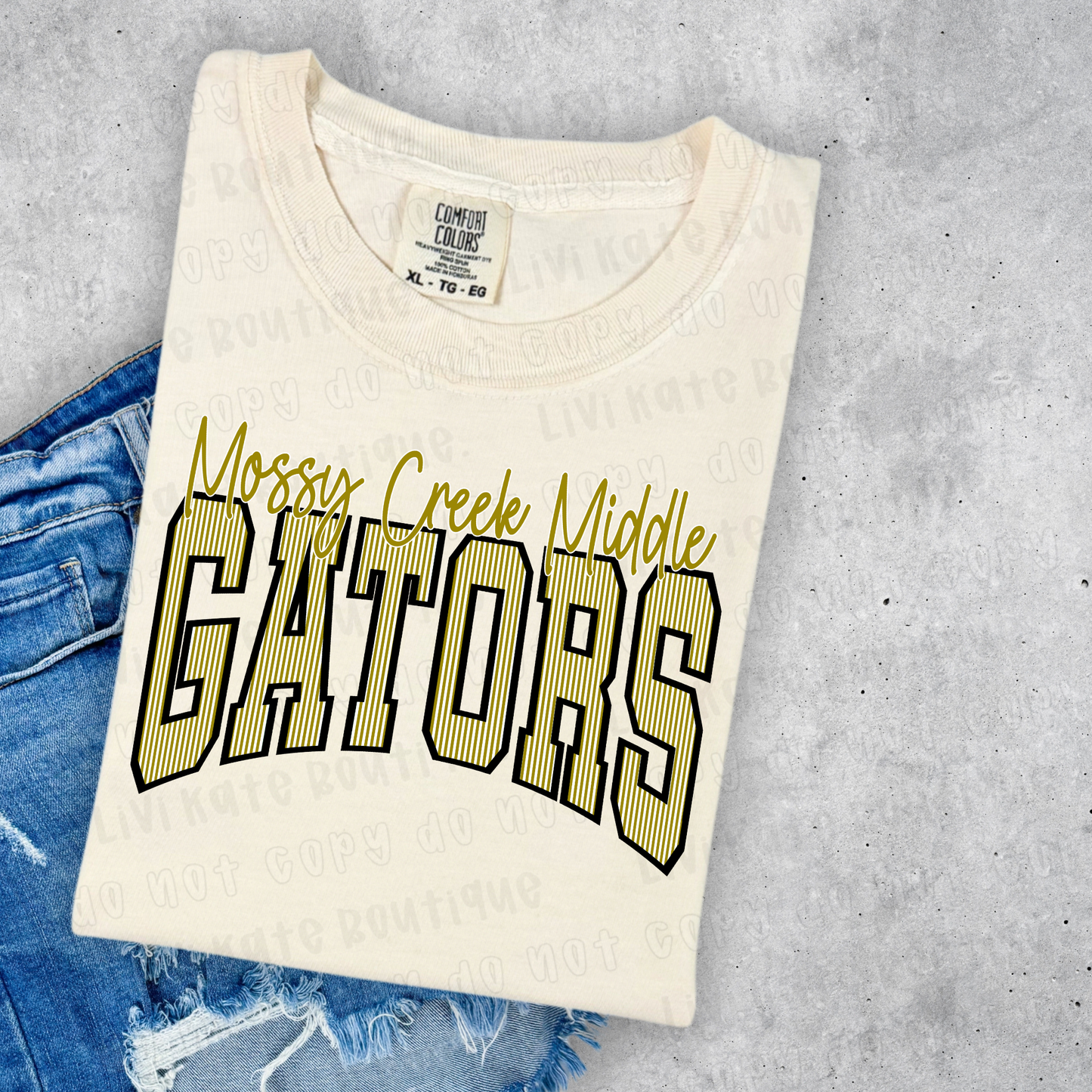 Gators Seersucker Gold