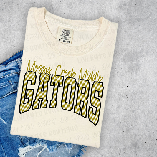 Gators Seersucker Gold