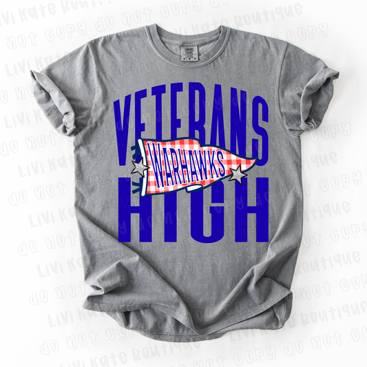 Veterans High Warhawks Pennant