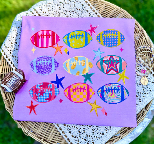 Preppy Footballs with Designs