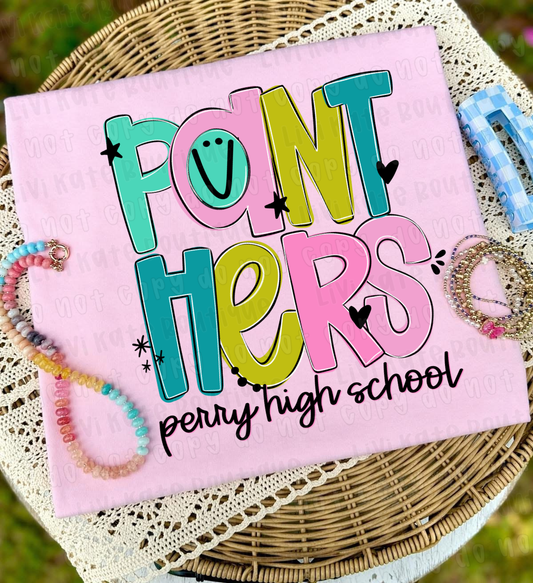 Perry High Panthers Doodle