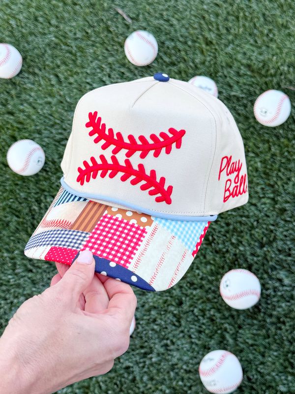 Play Ball Patchwork Hat✨