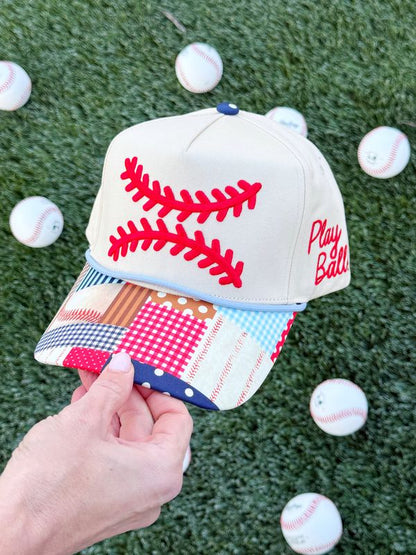 Play Ball Patchwork Hat✨